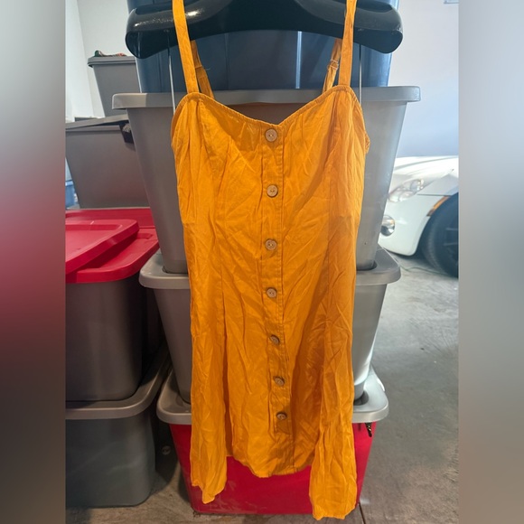 bailey blossom Dresses & Skirts - Women’s Yellow Button-Front Sundress p12